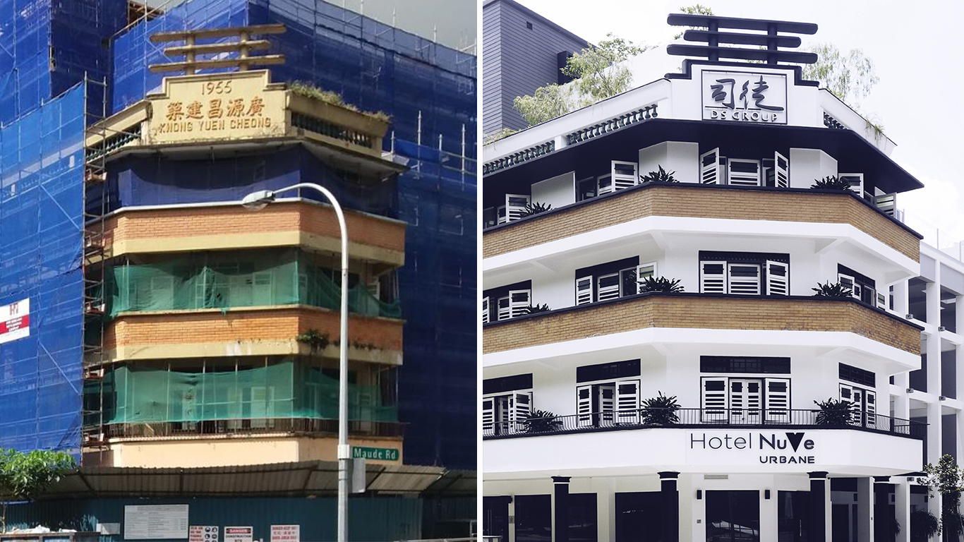 Singapore heritage building hotel nuve urbane